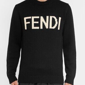 FENDI Unisex Black Sweater - Size 54